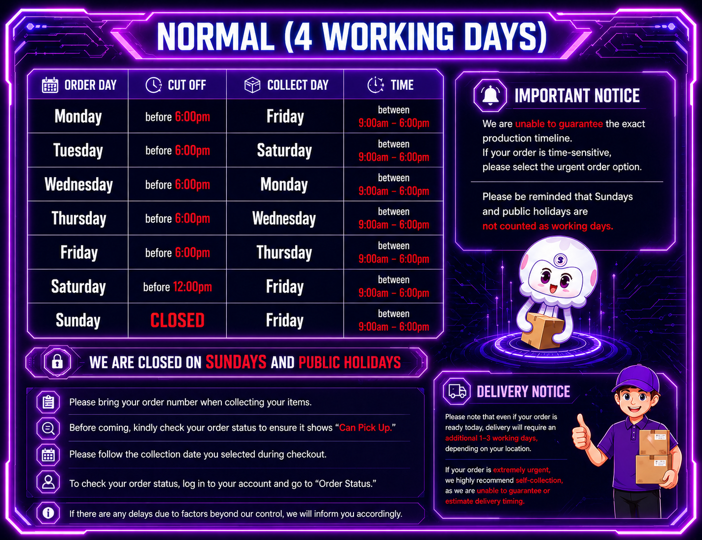 4 Working Days